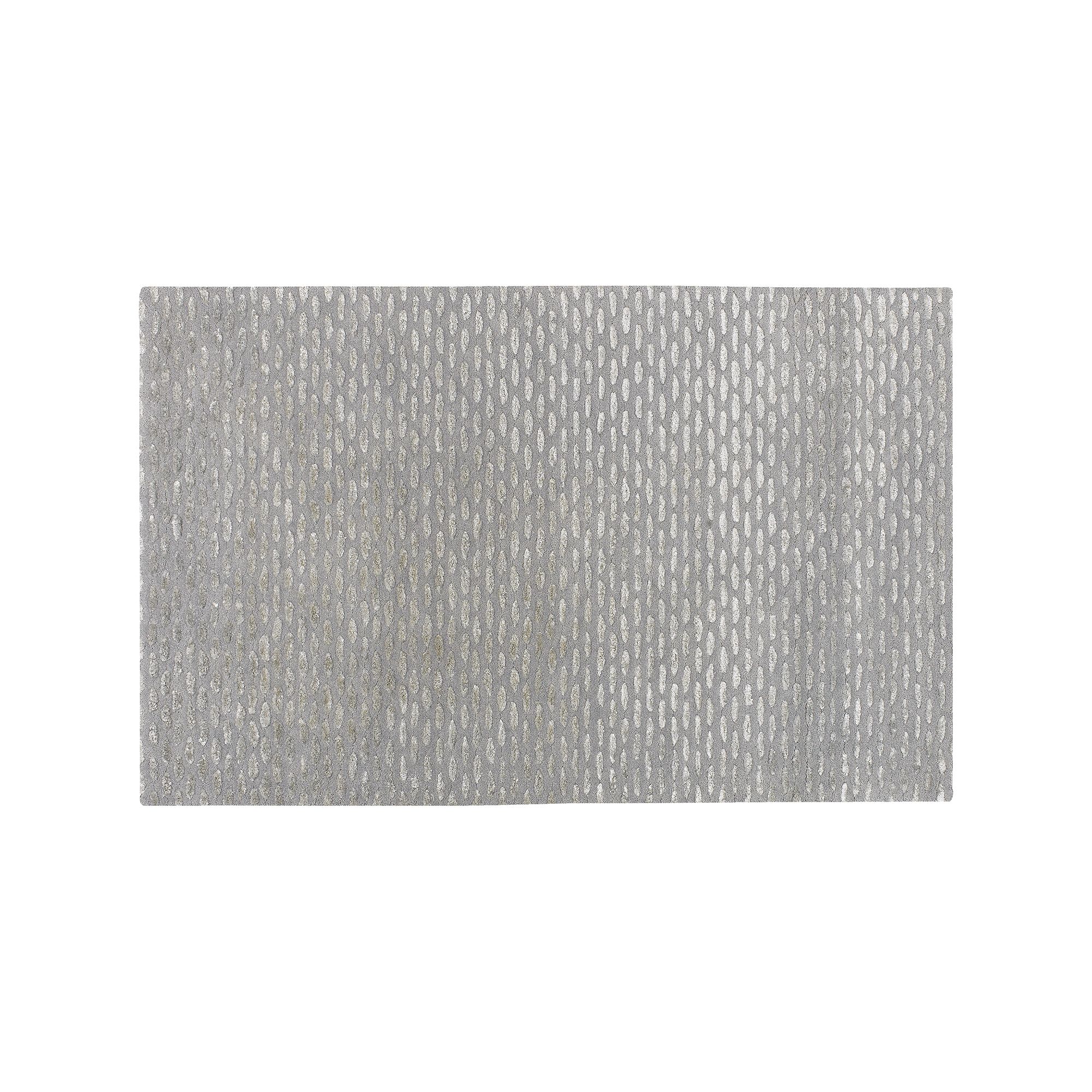 Artisan Weaver Washington Wool Rug, Gray Silver