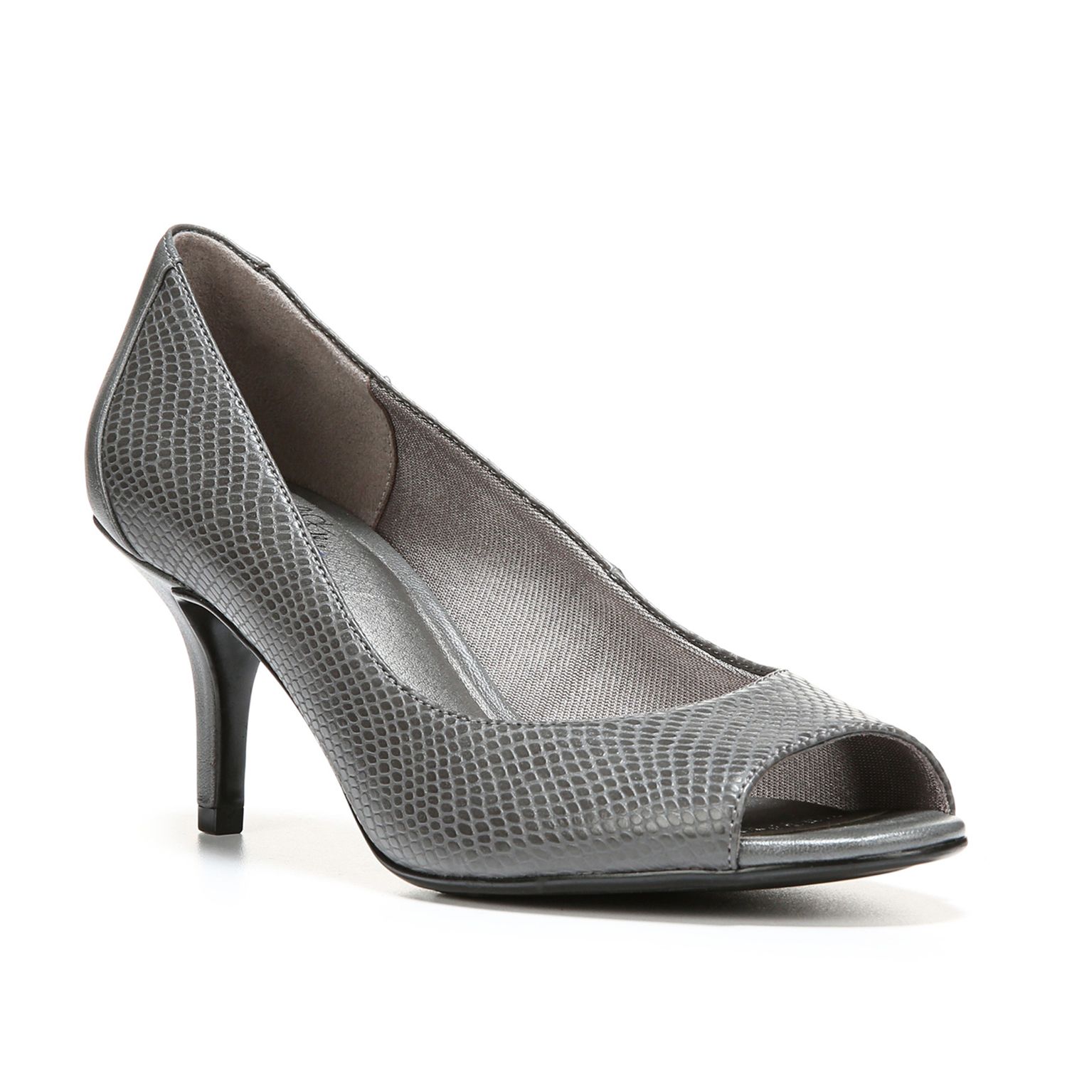 lifestride open toe pumps