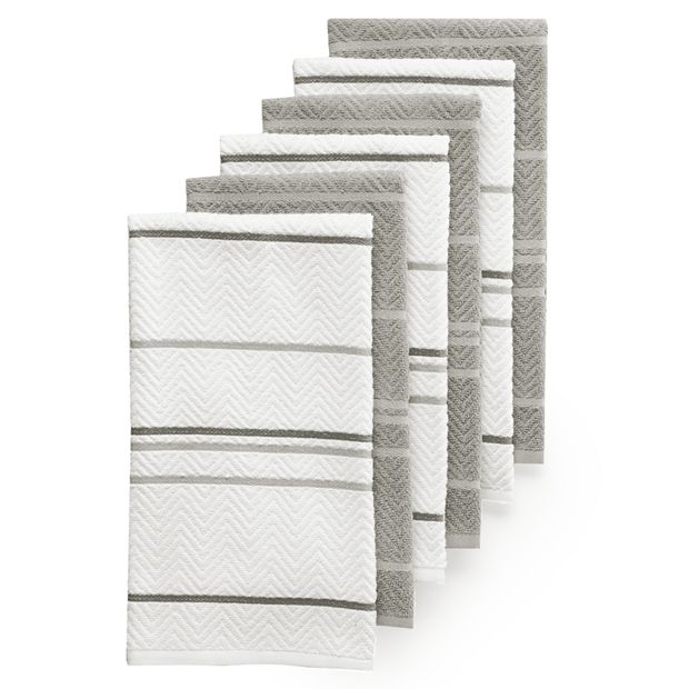 White Dish Cloths, 6-Pack