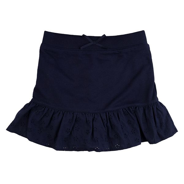 Girls 4-6x Chaps School Uniform French Terry Skort