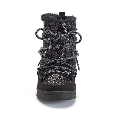 Juicy Couture Women's Lace-Up Wedge Sport Ankle Boots