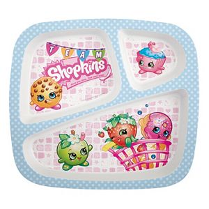 Zak Designs Shopkins Kid's Divided Plate