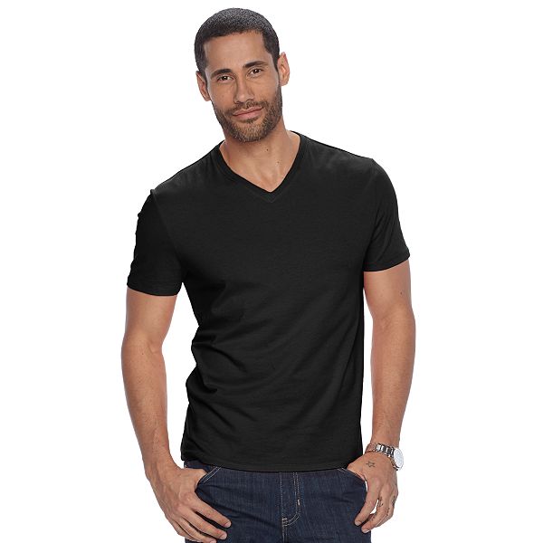 Deep V Neck Tshirt for Men Sexy Low Cut Wide Collar Top Tees Slim Fit T  Shirts 