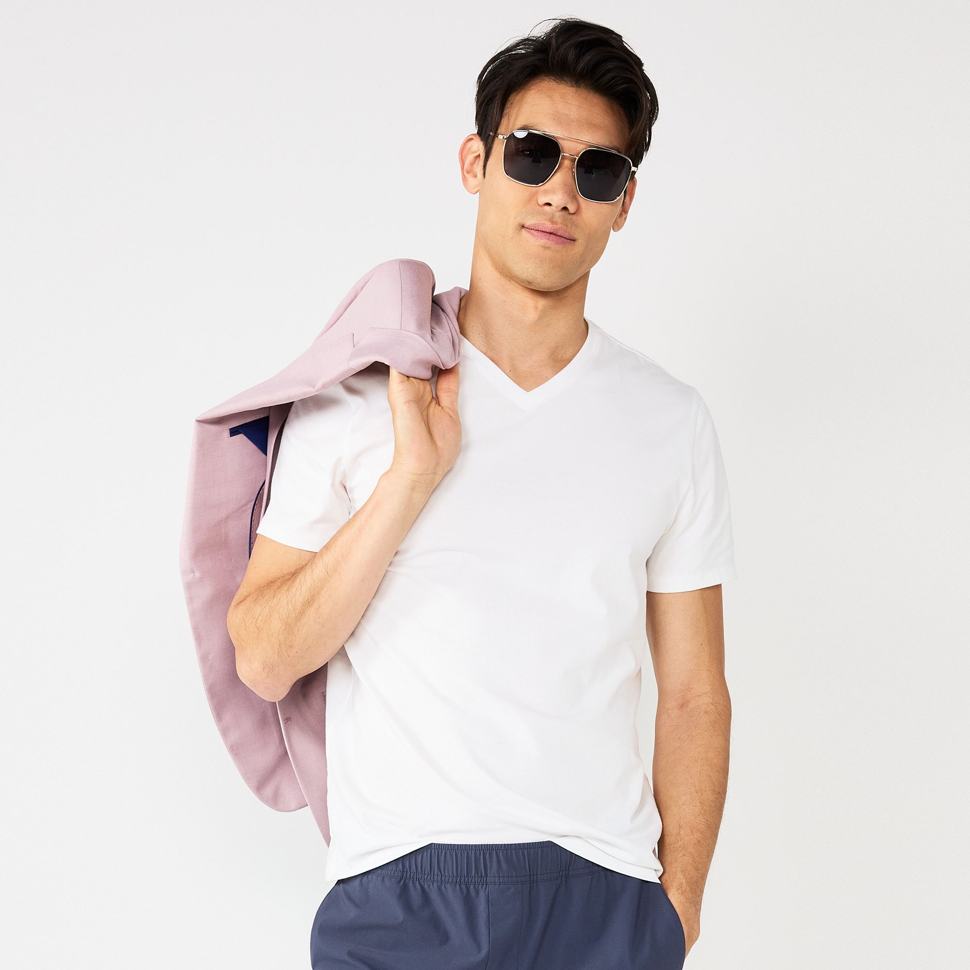 Mens Apt. 9® Premier Flex Short Sleeve V-Neck Tee, Size: XS, Modern White