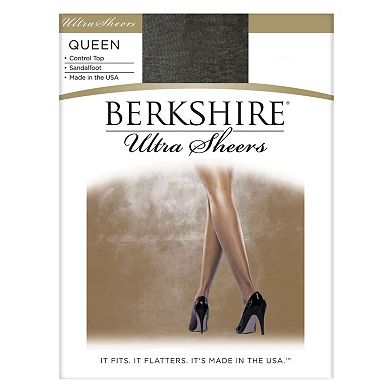 Berkshire Queen Ultra Sheer Control-Top Sandal Foot Pantyhose