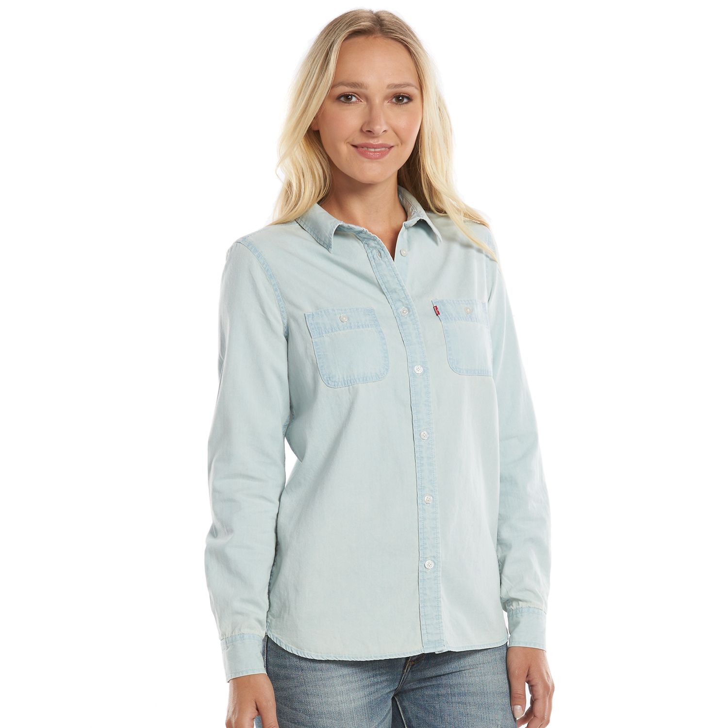 levi's chambray shirt women's