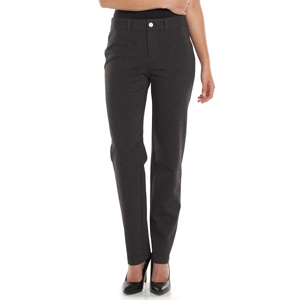 Croft & Barrow® Straight-Leg Ponte Pants - Women's