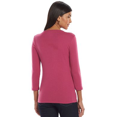 Women's Croft & Barrow® Essential Henley