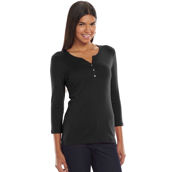 Women's Croft & Barrow® Essential Henley