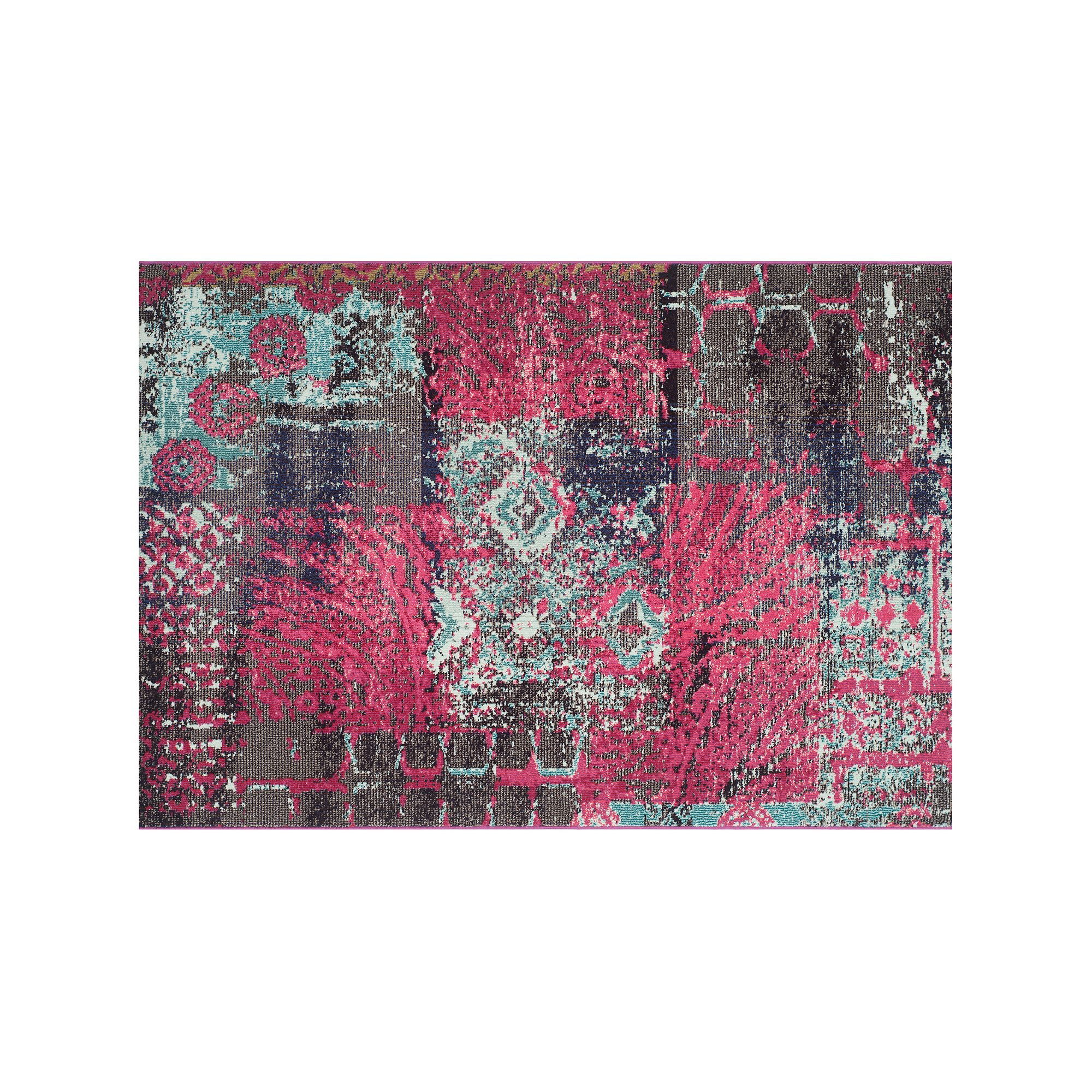 Safavieh Monaco Distressed Patchwork Rug, Pink Team