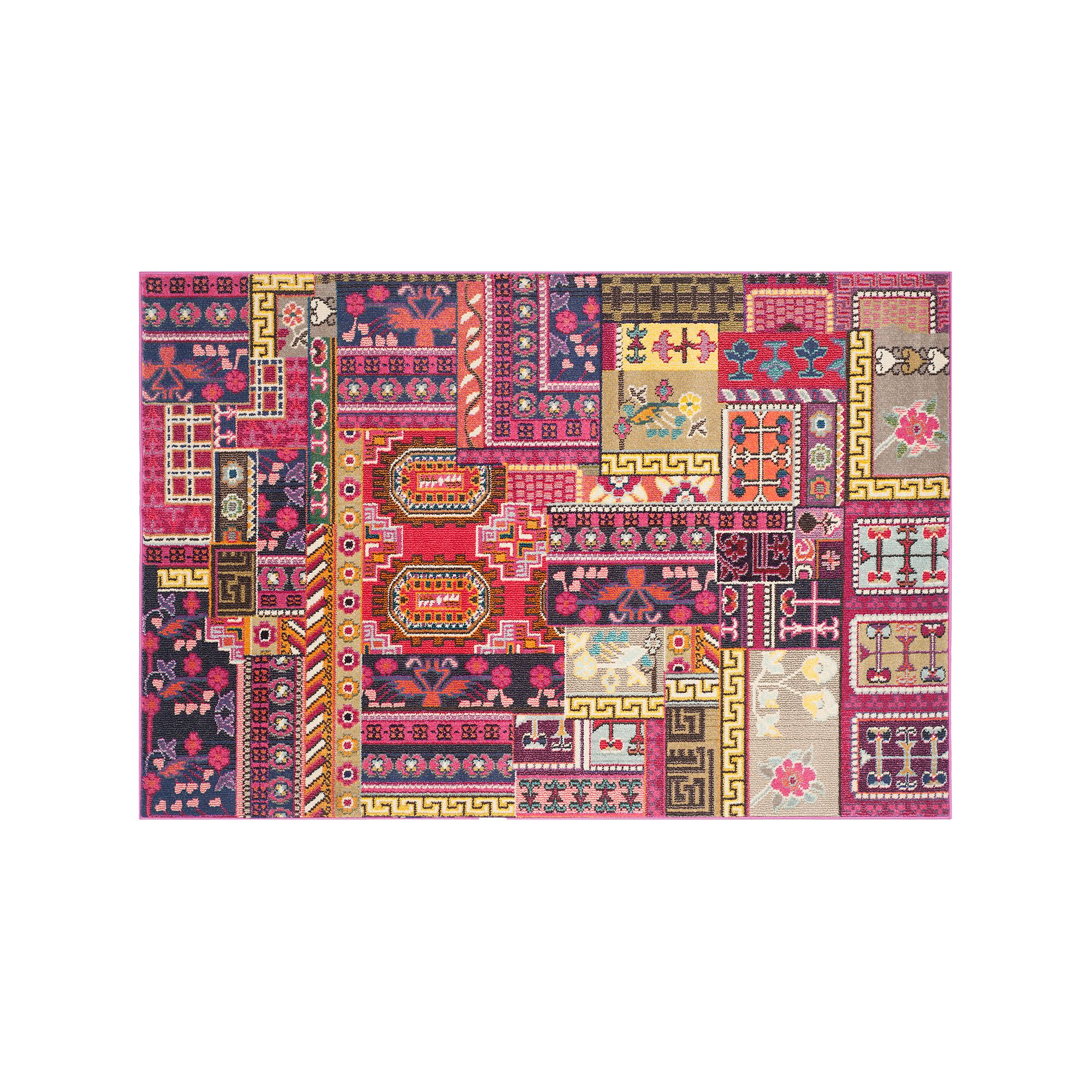 Safavieh Monaco Patchwork Rug, Pink Team