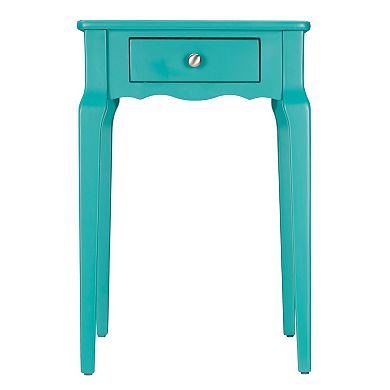 HomeVance Isabella 1-Drawer Scalloped End Table