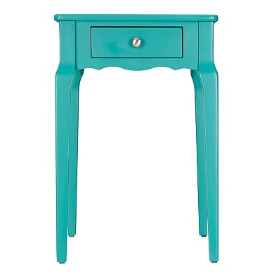 HomeVance Isabella 1-Drawer Scalloped End Table