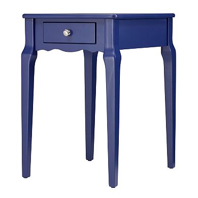 HomeVance Isabella 1-Drawer Scalloped End Table