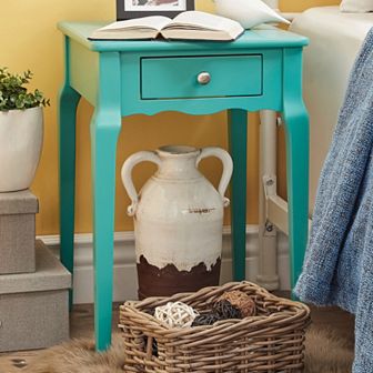 HomeVance Isabella 1-Drawer Scalloped End Table