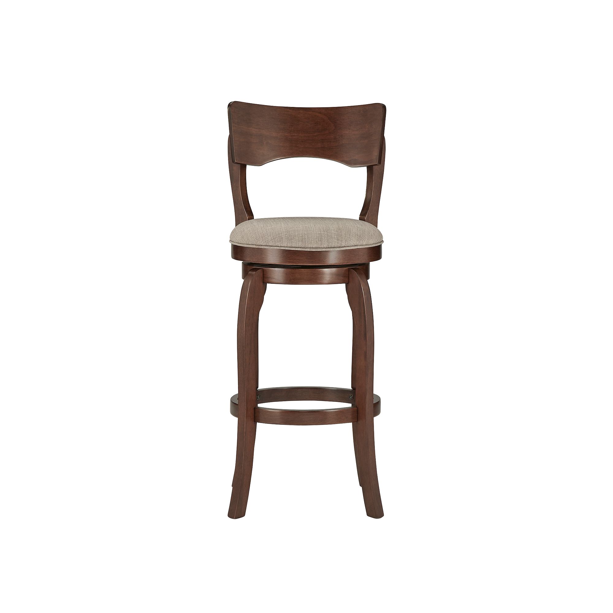 HomeVance Barrett Swivel Bar Stool, Gray