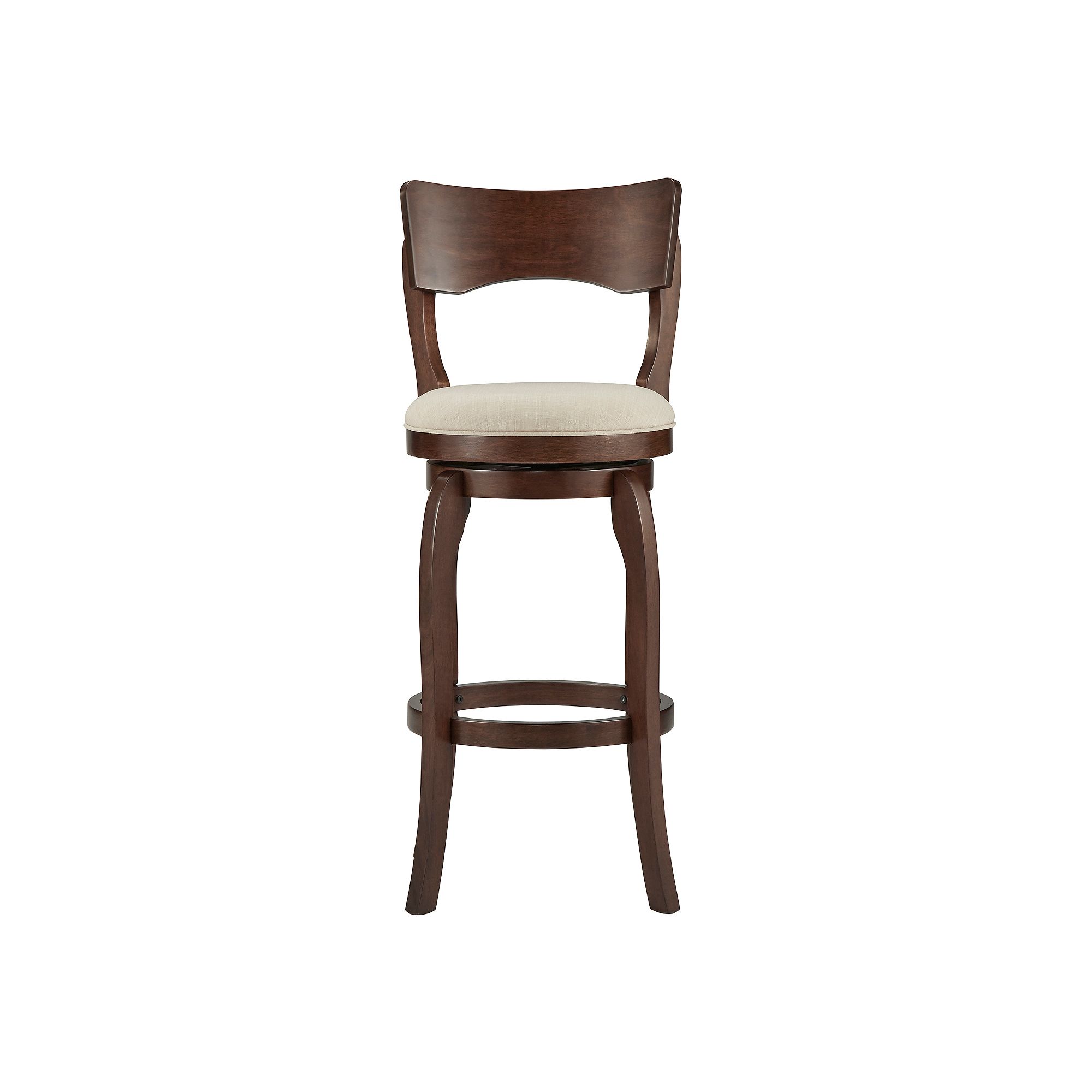 HomeVance Barrett Swivel Bar Stool, Oatmeal