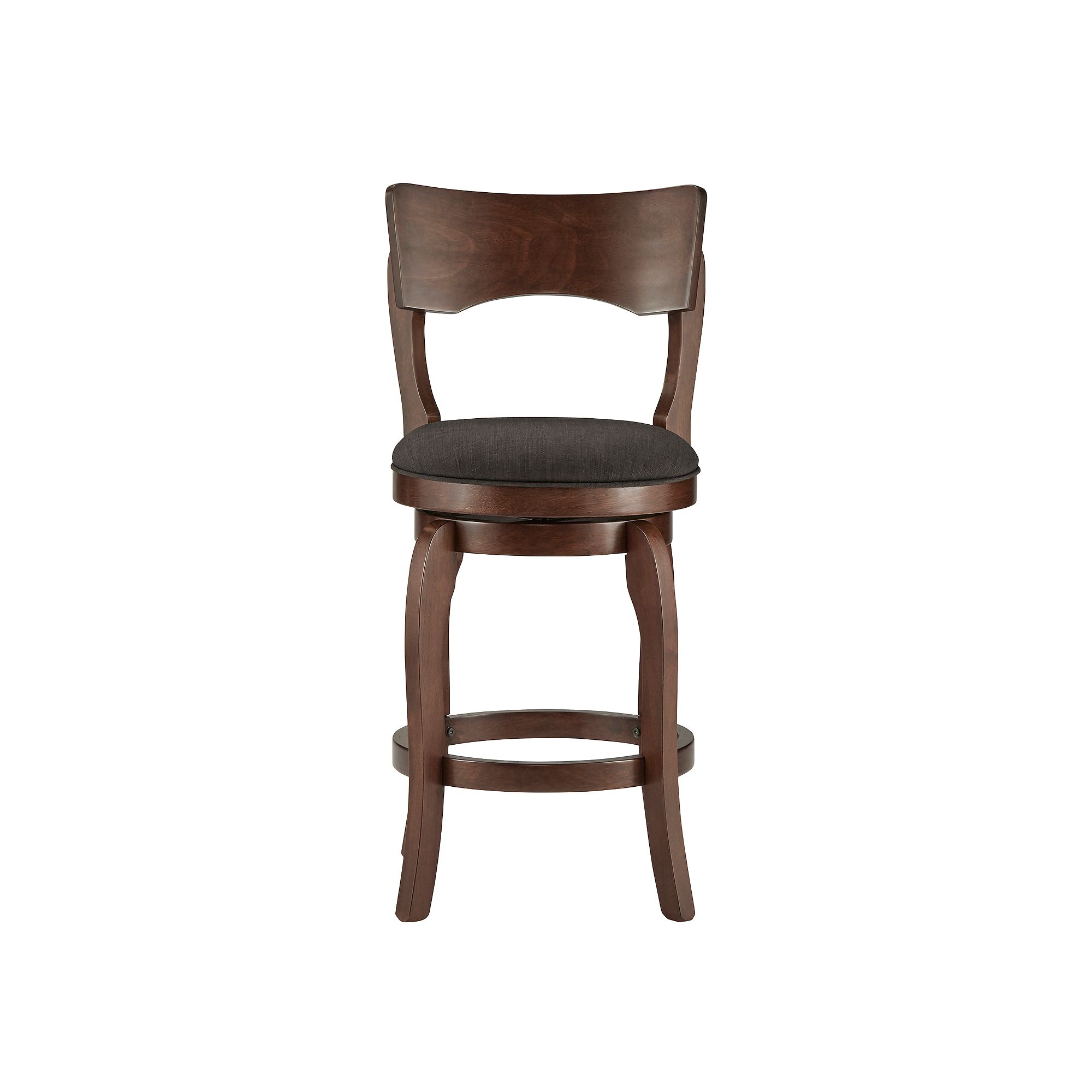 HomeVance Barrett Swivel Counter Stool, Grey