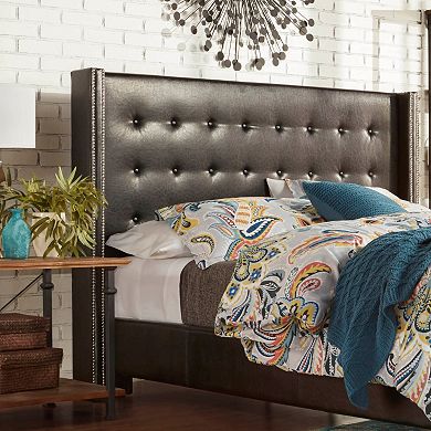 HomeVance Simone Tufted Wingback Headboard