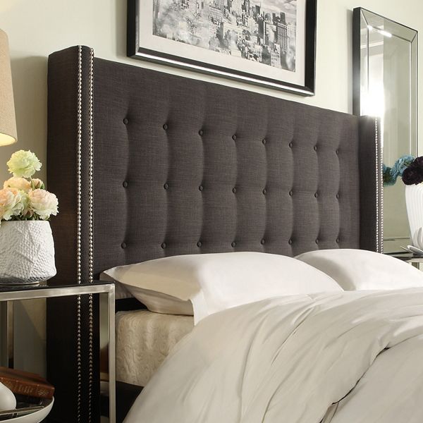 HomeVance Simone Tufted Wingback Headboard