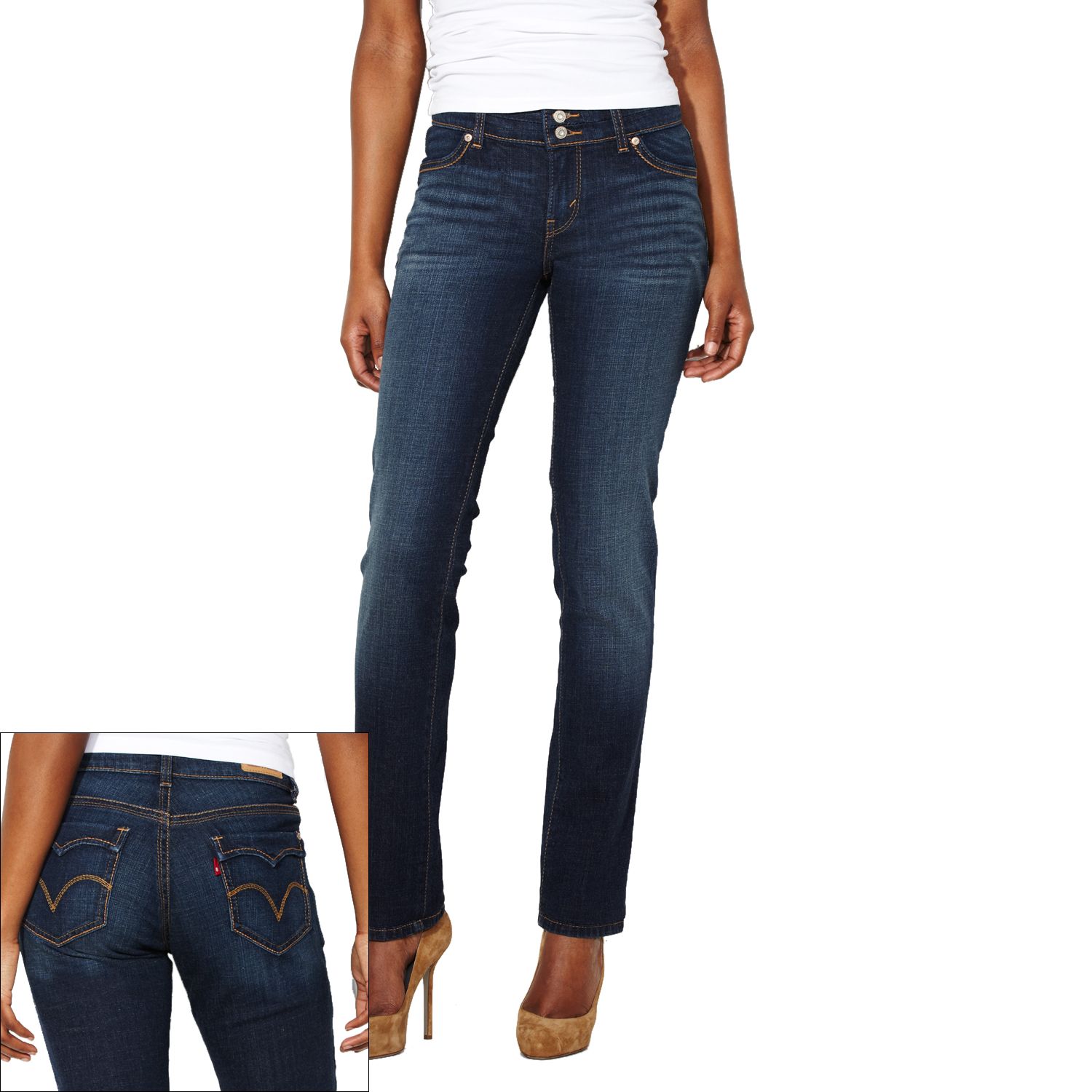 Levi's 529 Curvy Straight-Leg Jeans 