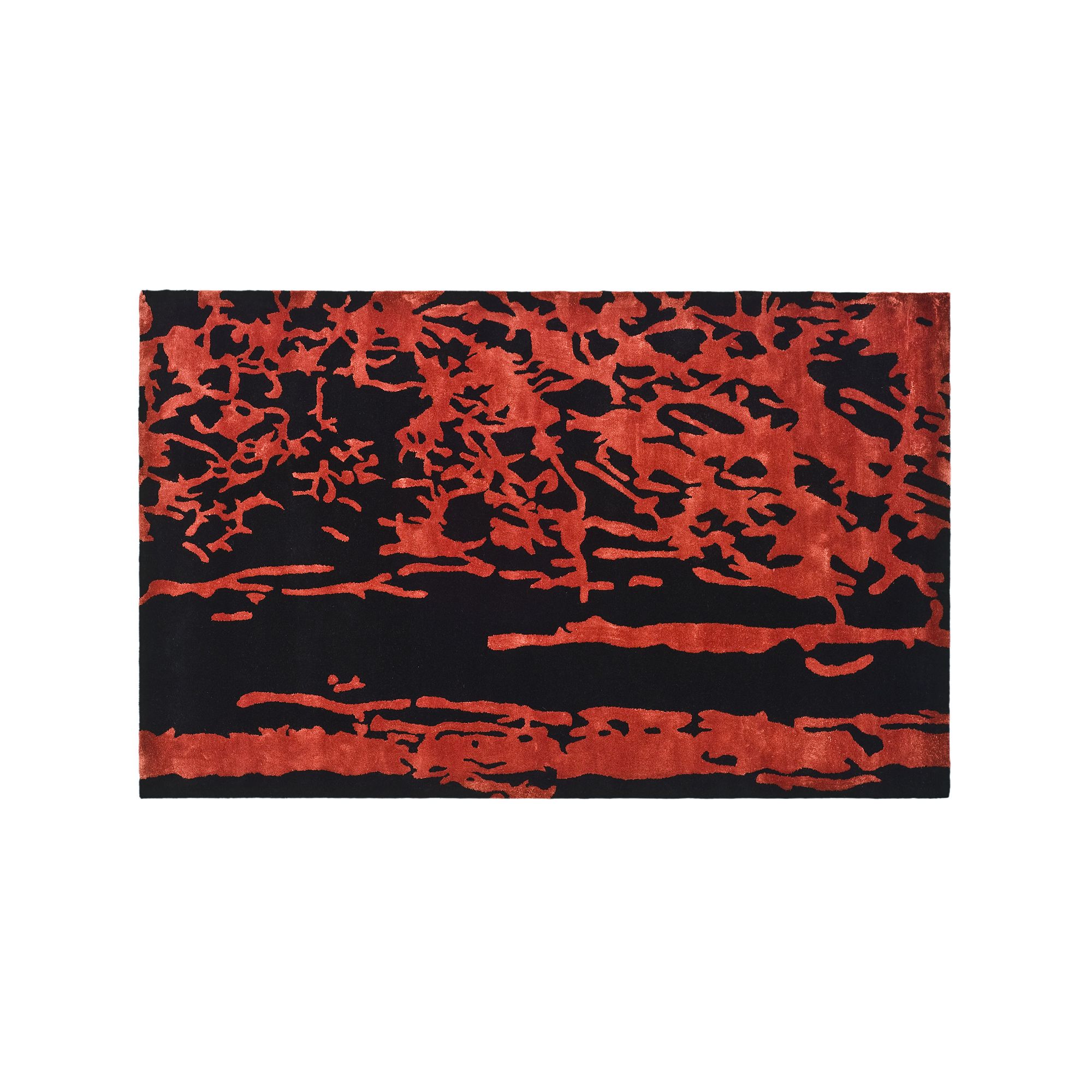 Safavieh Soho Black & White Wool Rug, Black Red