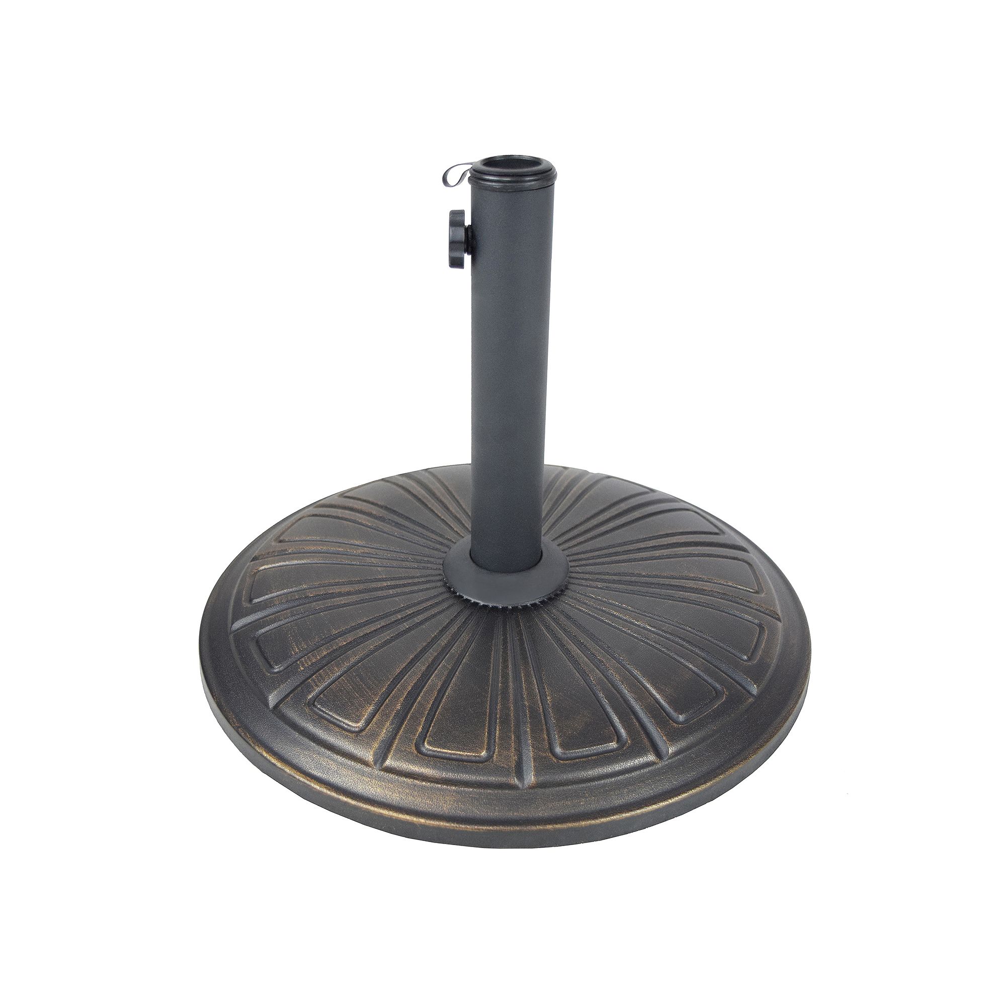 Concrete Umbrella Stand, Antique Black