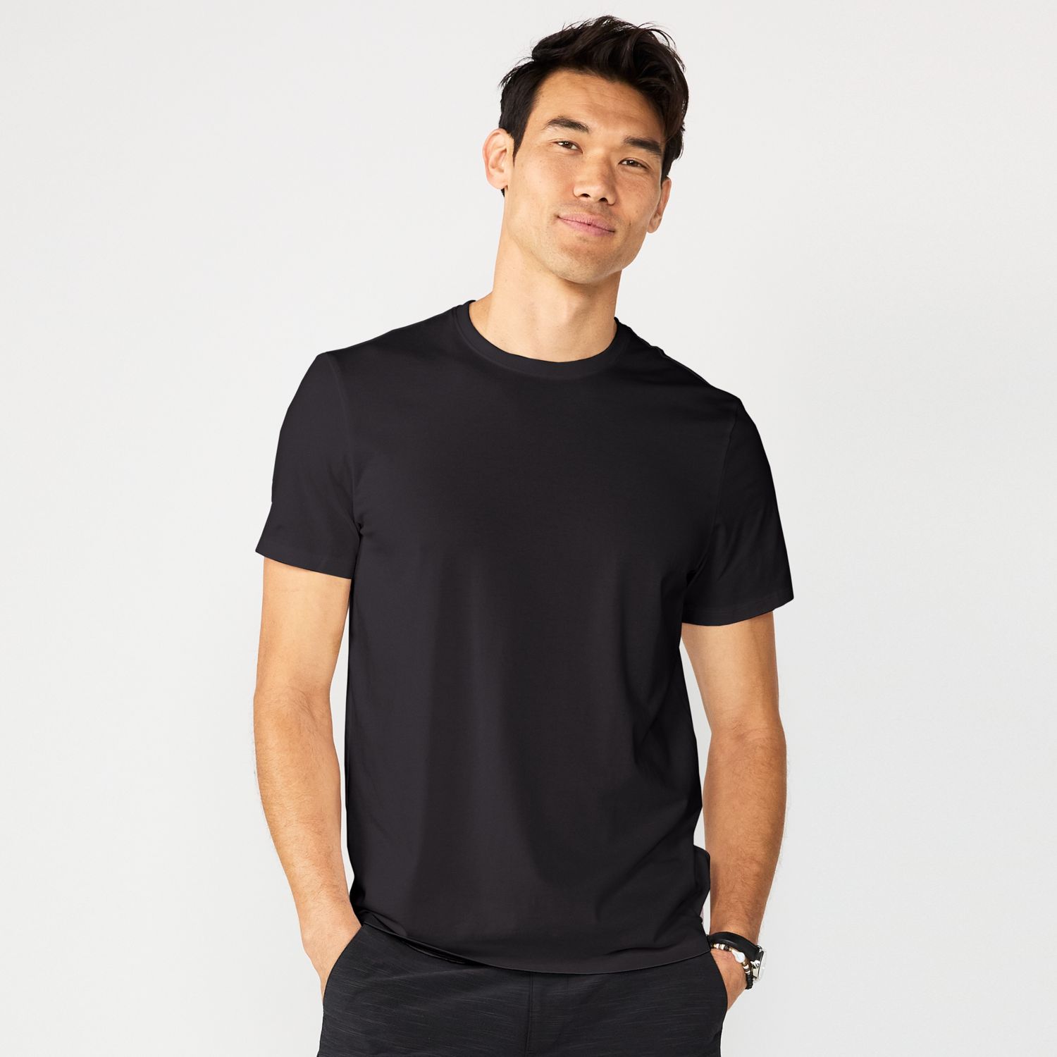 mens crew neck t shirt