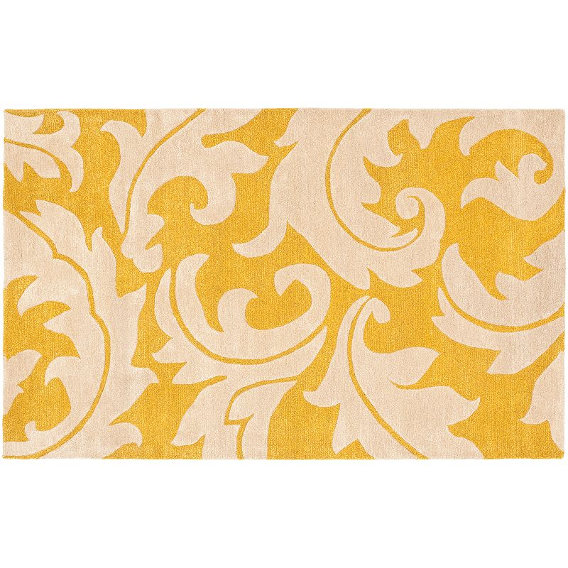 Safavieh Soho Leaf Rug, Yellow, 6X9 Ft