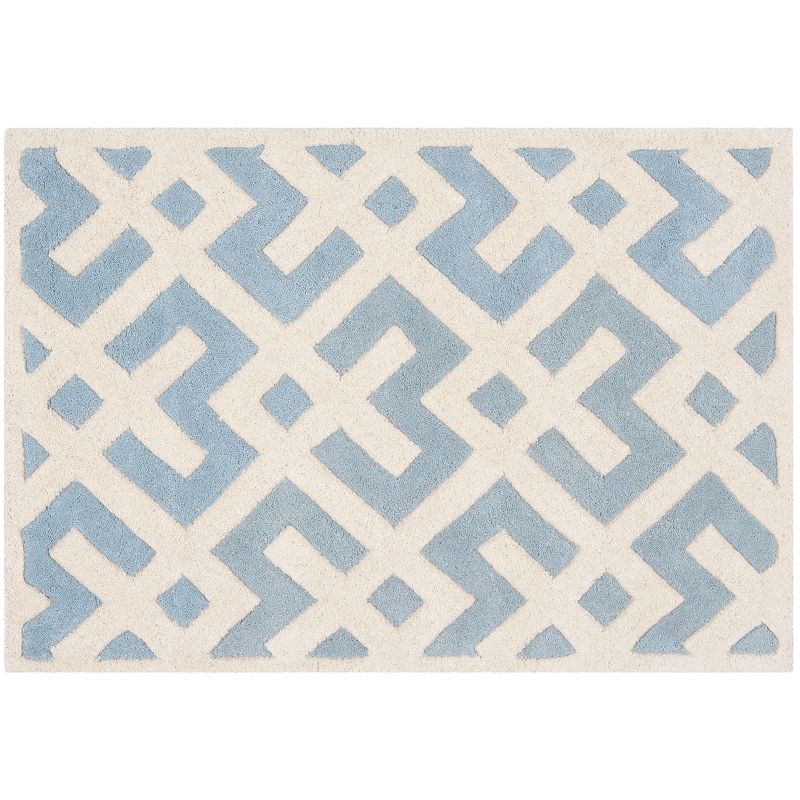 Safavieh Chatham Lines Wool Rug, Blue, 8X10 Ft