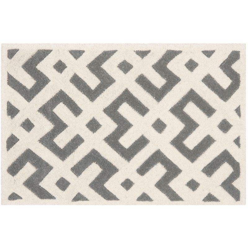 Safavieh Chatham Lines Wool Rug, Grey, 6X9 Ft