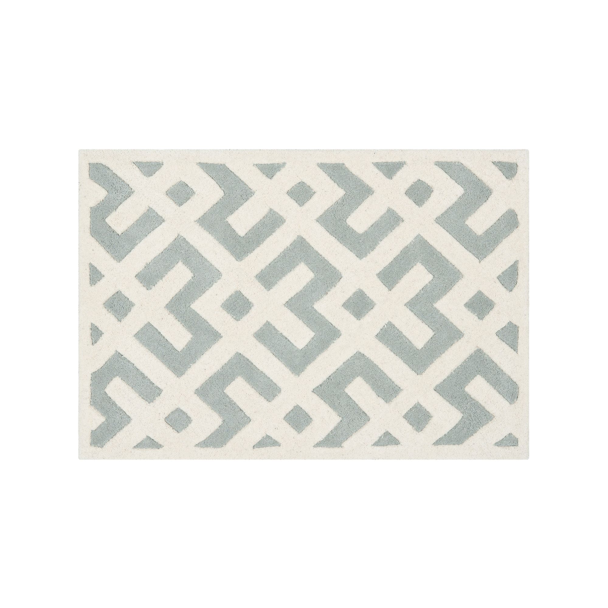 Safavieh Chatham Lines Wool Rug, Gray Ivory