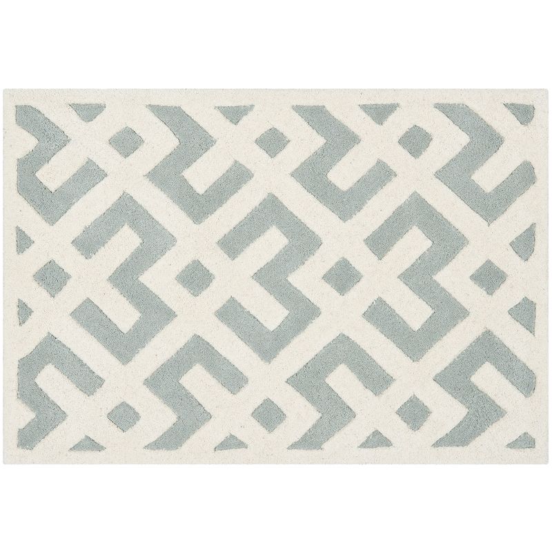 Safavieh Chatham Lines Wool Rug, Grey, 4X6 Ft