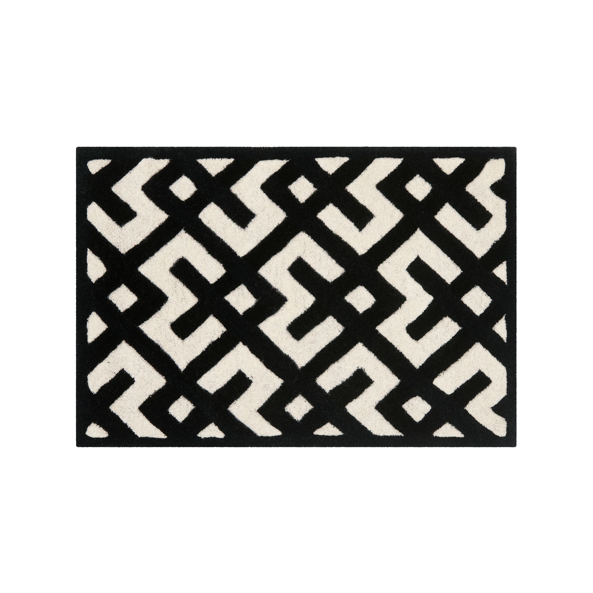 Safavieh Chatham Lines Wool Rug, Ivory Black