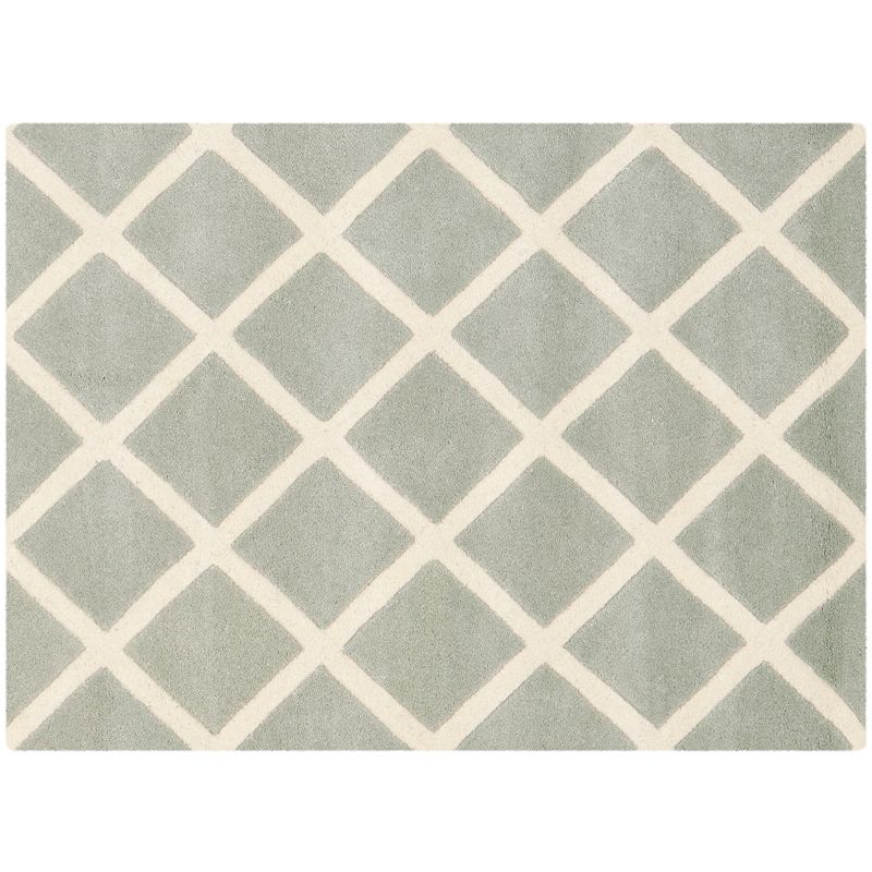 Safavieh Chatham Diamonds Wool Rug, Grey, 4X6 Ft