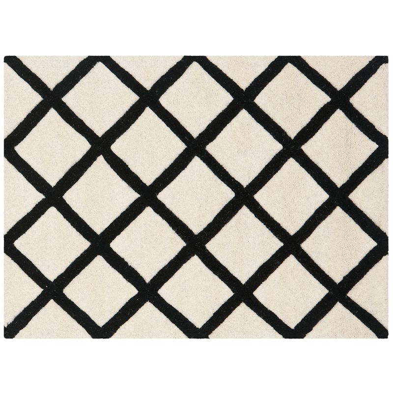 Safavieh Chatham Diamonds Wool Rug, White, 8X10 Ft