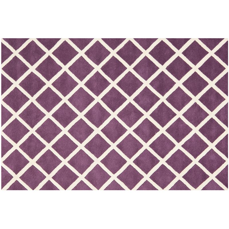 Safavieh Chatham Diamonds Wool Rug, Purple, 8X10 Ft