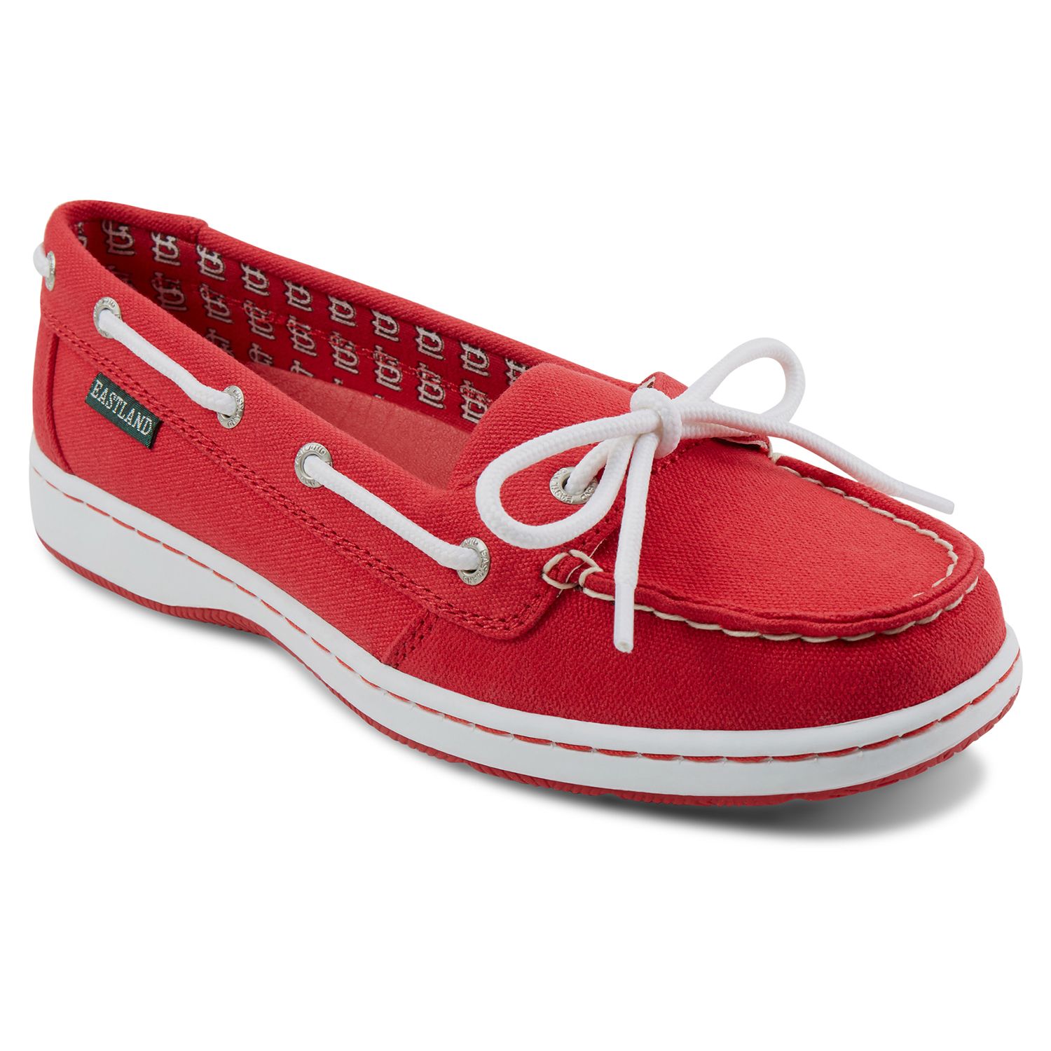 Image for Eastland St. Louis Cardinals Sunset Boat Shoes - Women's at Kohl's.