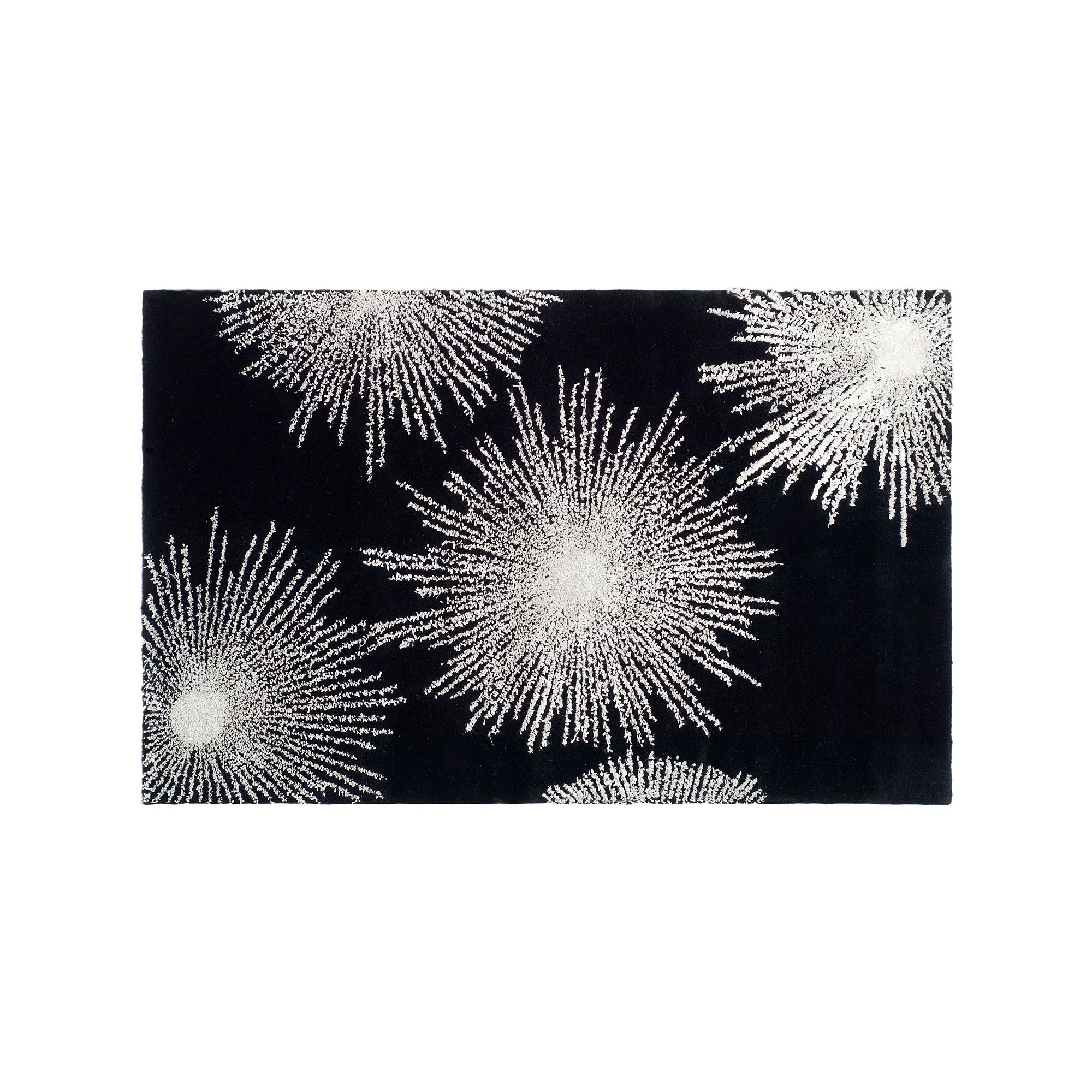Safavieh Soho Contemporary Starburst Rug, Black White