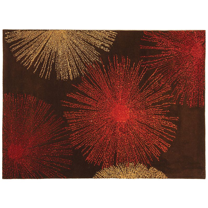 Safavieh Soho Starburst Rug, Brown, 6X9 Ft