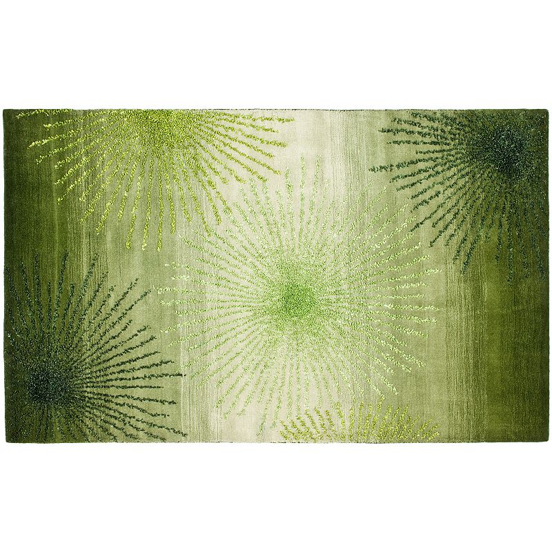 Safavieh Soho Starburst Rug, Green, 5X8 Ft