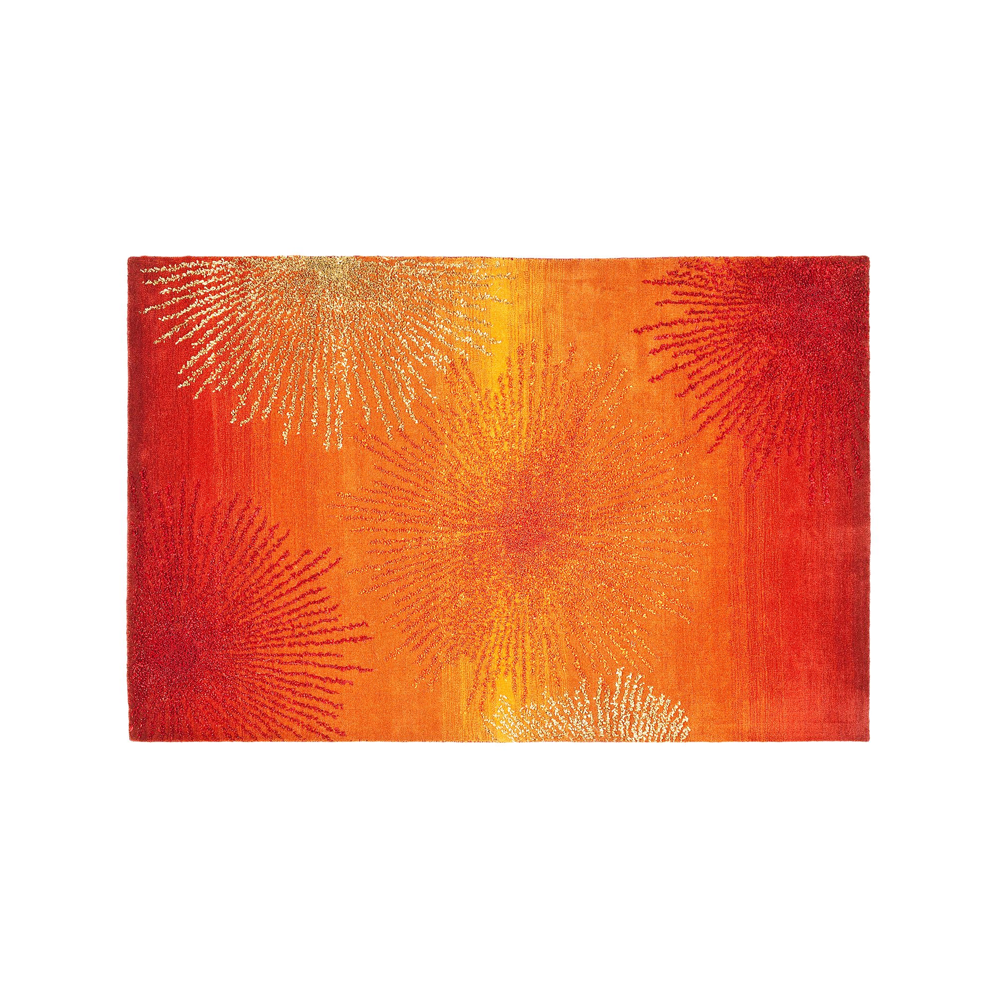 Safavieh Soho Contemporary Starburst Rug, Red Team
