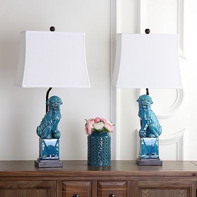 Safavieh 2-piece Foo Dog Table Lamp Set