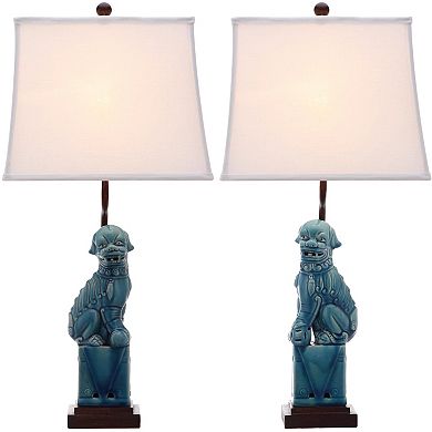 Safavieh 2-piece Foo Dog Table Lamp Set