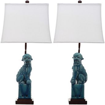 Safavieh 2 pc Foo Dog Table Lamp Set