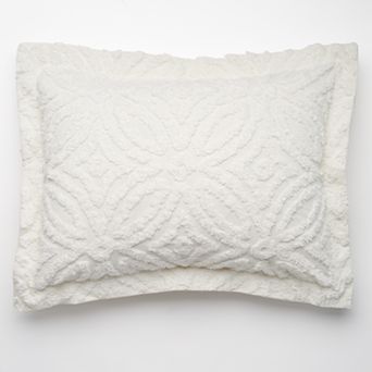 Wedding Ring Chenille Sham - Standard
