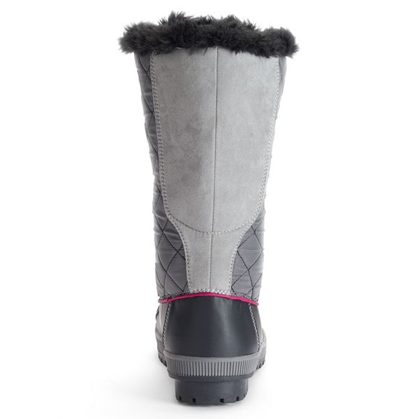 women's quilted waterproof boots