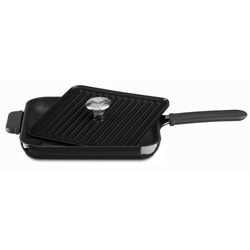 KitchenAid KCI10GP 12in. CastIron Grill Pan with Panini Press