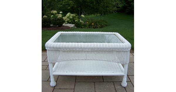 Wicker Patio Coffee Table