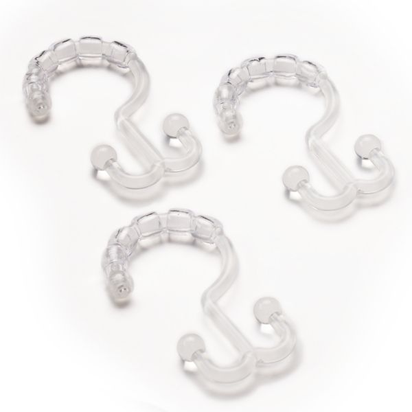 Home Classics® 12pk. Double Glide Plastic Shower Hooks